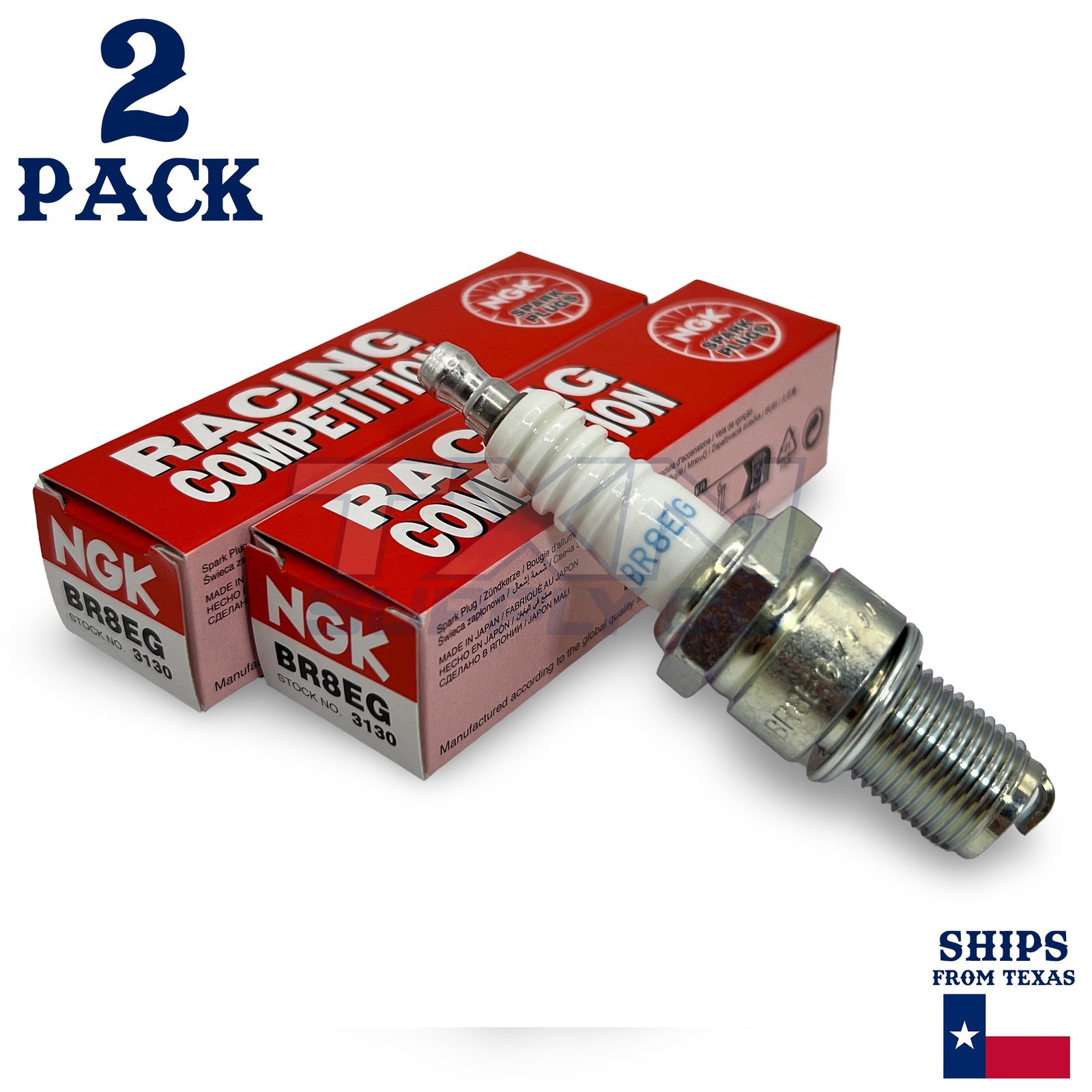 NGK 3130 Spark Plug BR8EG - 2 Pack