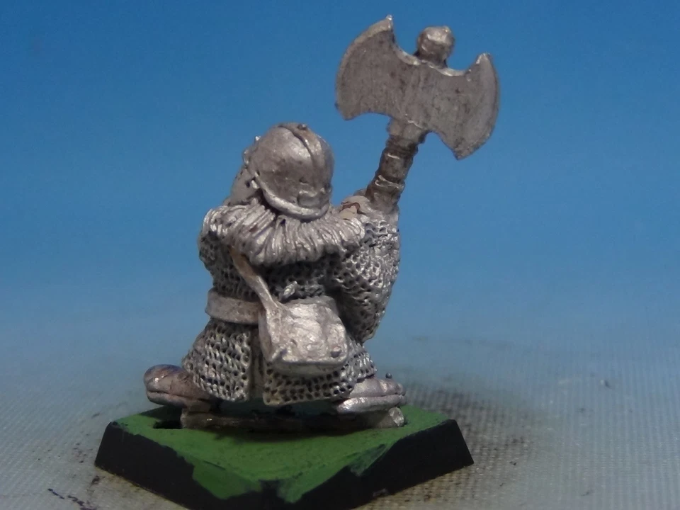 Warhammer Fantasy Battle 3rd Edition Era 1989's Norse Dwarf w/ Battle Axe HTF GW - Image 3 of 3