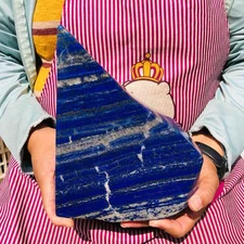 8.97LB Natural lapis lazuli quartz crystal freeform specimen healing decor