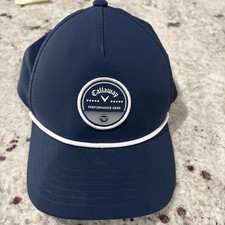 Callaway Performance Gear Authentic Rope Black Adjustable Snapback Golf Hat/Cap