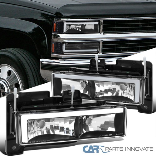 1985 Chevy C10 Headlights Replacement Headlights Bumper Corner Lights For 1994-1998 GMC C10 C/K Sierra C10 Led Headlights - Foto 2
