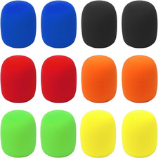 12 Pezzi Copri Microfono in Spugna, Colorati Antivento Spugna Microfono, Univers
