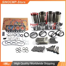 S4L2 Engine Rebuild Kit & Valves forMitsubishi Excavator Forklift Tractor Loader