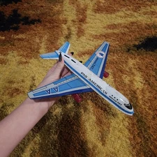 60's Pan American Tin Toy Airplane Boeing 747