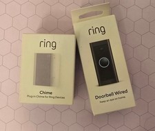 Ring Wired Video Doorbell - Black with Plug-in Chime