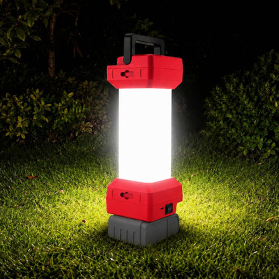 2900LM 360° Camping Lantern Compatible with Milwaukee M18 Batteries, Cordless LE