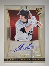 2013 Panini Select Rookie Auto 116/750 Chris Herrmann #199 Rookie Auto RC Twins