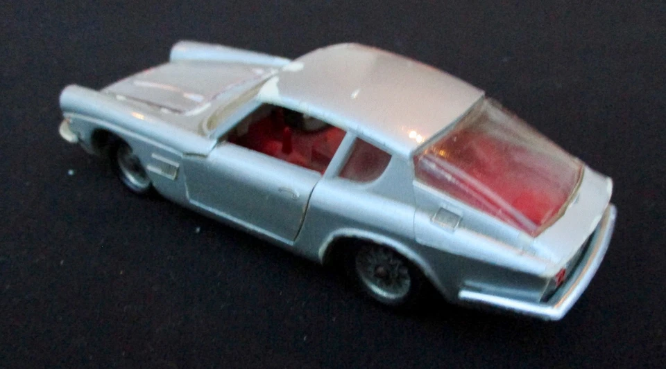 Politoys 119 Maserati Mistral Coupe Fiberglass silber 1:41 original 60er Rar - Bild 2 von 4
