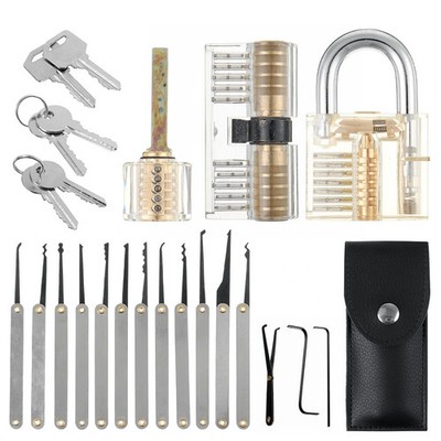25tlg Lockpicking Set Dietrich Schlossöffner Übungswerkzeug Schlüsseldienst Kit