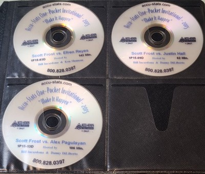VG 2015 Accu-Stats Make It Happen One Pocket Frost Reyes Hall Pagulayan 3 DVD Lo
