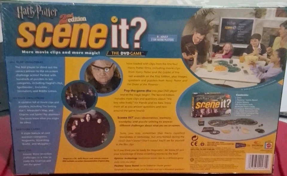 New Sealed Box Harry Potter Scene It 2nd Edition DVD Game Mattel 2007 - Image 2 of 2