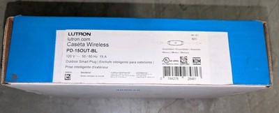 Lutron Caseta Wireless Outdoor Smart Plug PD-15OUT-BL Black - NEW in Box