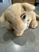 Vintage Disney The Lion King Purring Nala Plush Cub Authentic 1993 Collar Flower