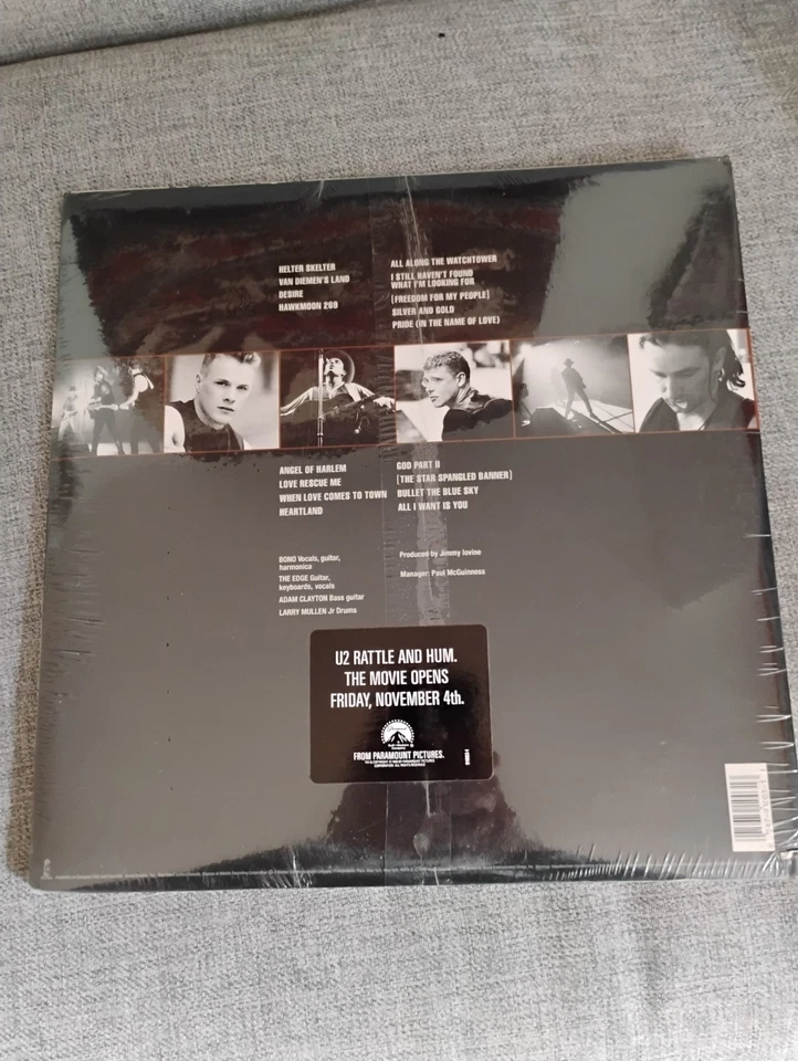 U2 - Rattle And Hum vinyl 1988 gatefold SEALED Original Press Island 91003-1 - Image 2 of 4