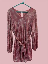 Dress, Cocktail Dress, Party Dress, Mini Dress, Sequined Dress. Size M