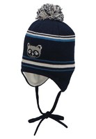 Sterntaler Baby Jungen Gots BommelmüTze WaschbäR Baumwolle Ohrenklappen 49