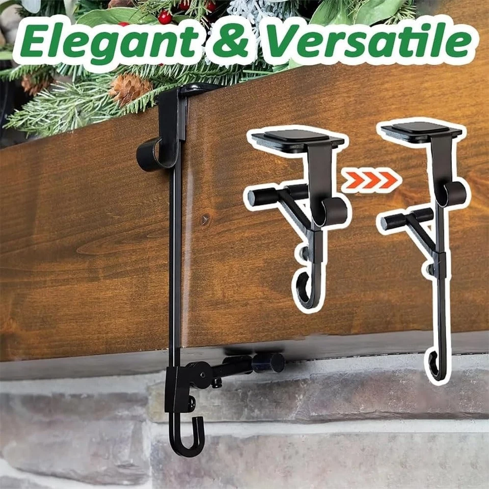 Perchas de abrigo de alta resistencia (paquete de 4) - Ajustables con 2 ganchos. Foto 3 de 4