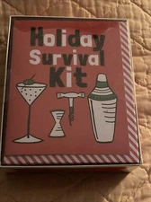 20 Holiday Survival Kit Martinis Tree Is Lit Holiday Season Christmas Cards NIB