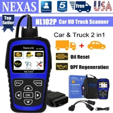 Diesel Heavy Duty Truck Car Diagnostic DPF Oil Scanner Code Reader NEXAS NL102P