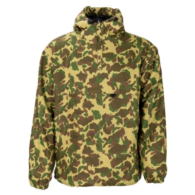 Military Style Fleece Lined Winter Anorak - US Frog Camo Pattern