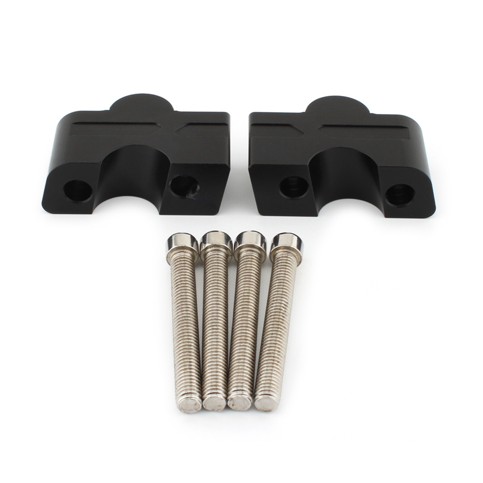 Handlebar Riser Spacer Kit For Kawasaki ER6N Z650 NINJA650 Handle Bar Adapters eBay