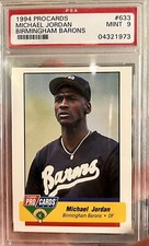 1994 Fleer Pro Cards Michael Jordan Rookie Birmingham Barons Graded PSA 9 🔥🔥