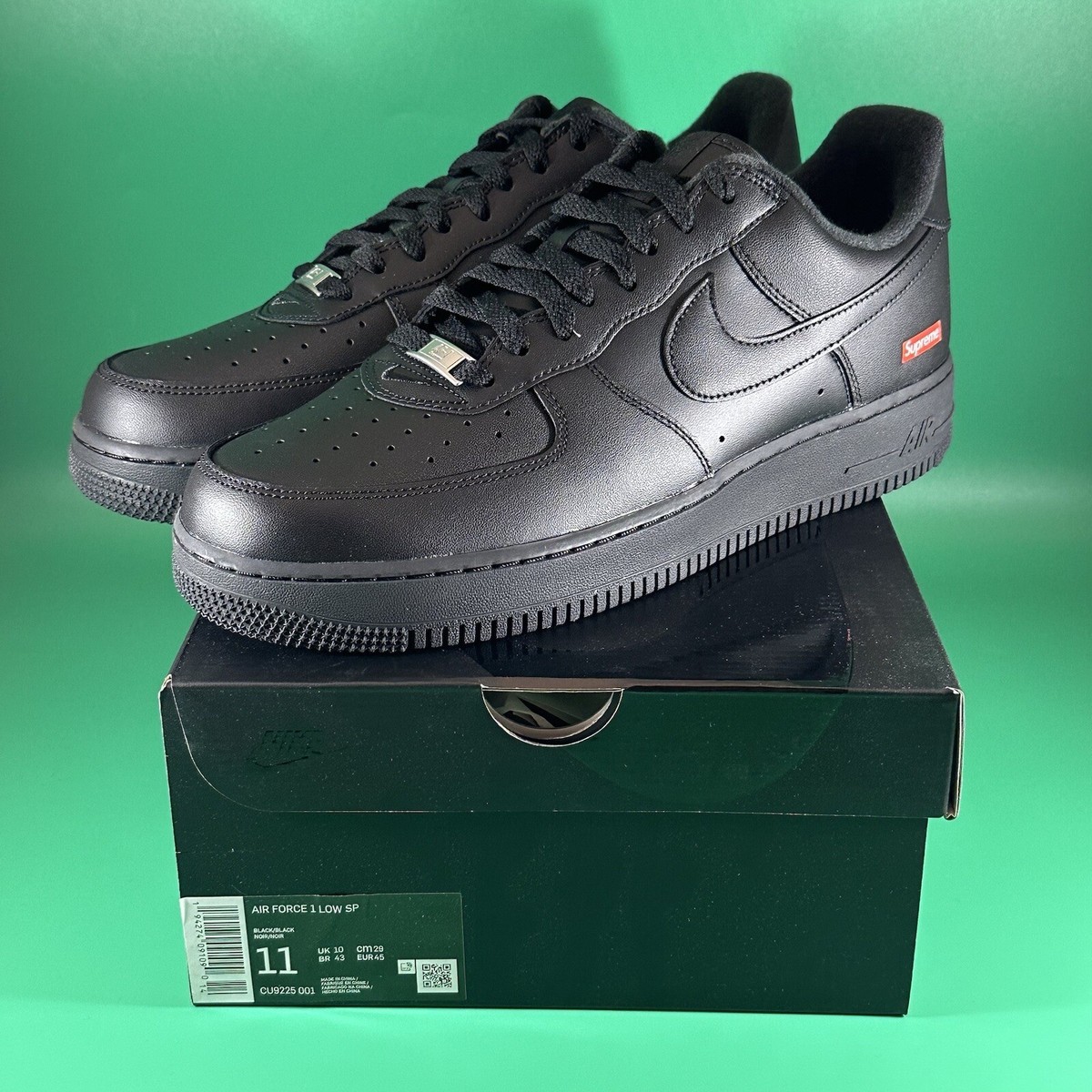 Nike Air Force 1 Low x Supreme Box Logo Black (CU9225-001) 9 Amazon.com | Nike Mens Air Force 1 Low CU9225 001 Supreme  main image 3