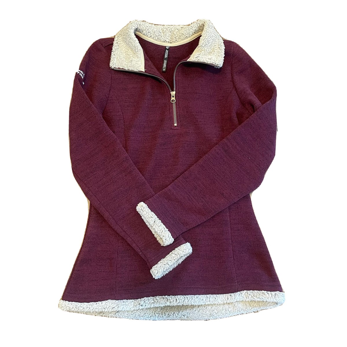 Kuhl Womens Alska Half Zip Fleece Pullover Sz S Style #4210 Sherpa