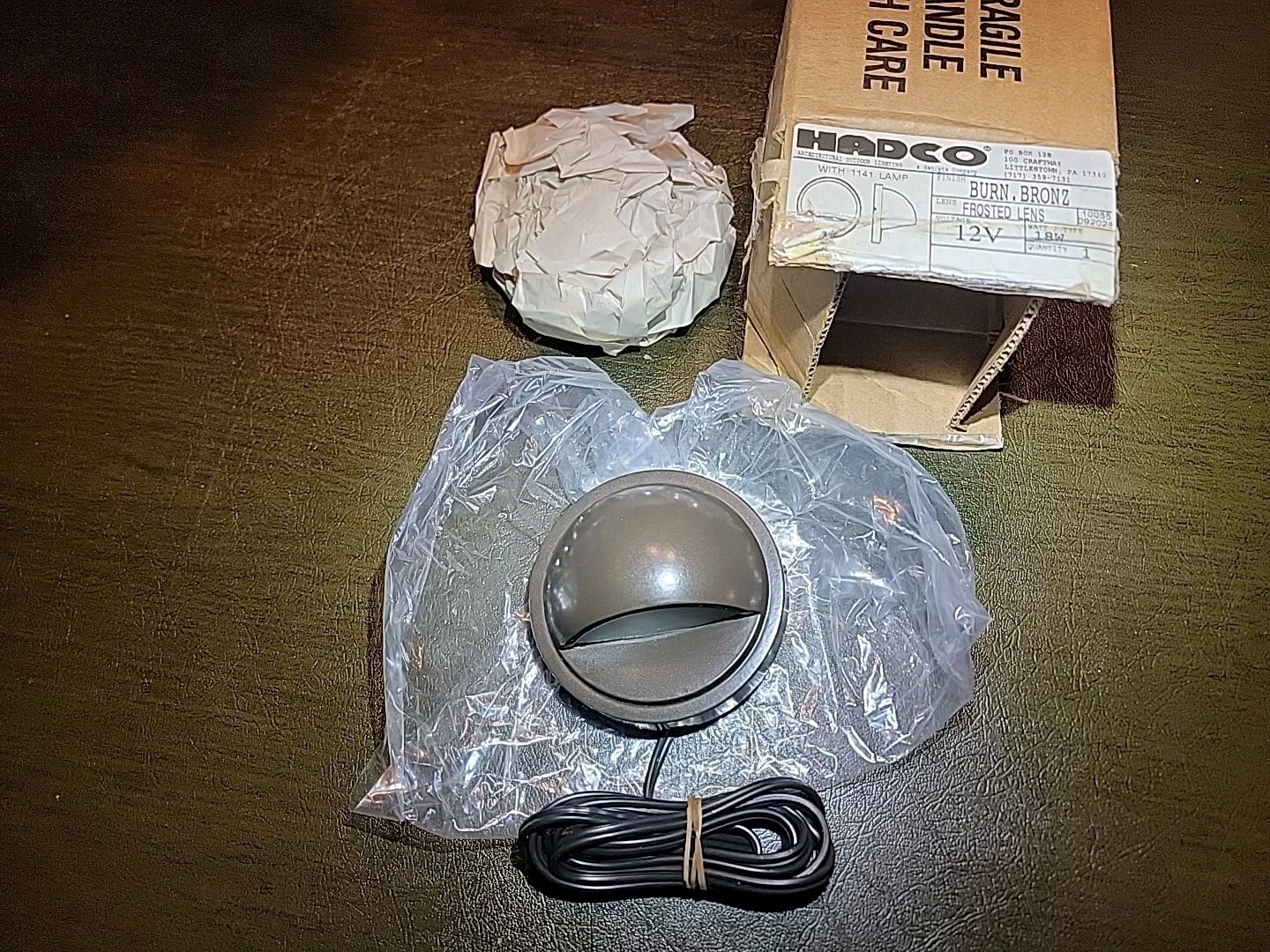 Hadco Box Hadco SRL2-H BRONZE Deck/Step Light 12 Volt 18 Watt In Box | eBay