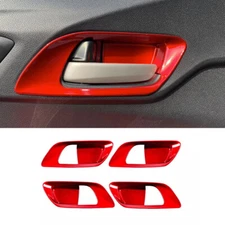 Inner Door Handle Bowl Panel Cover Trim For Honda Fit/Jazz 2014-2020 Bright Red