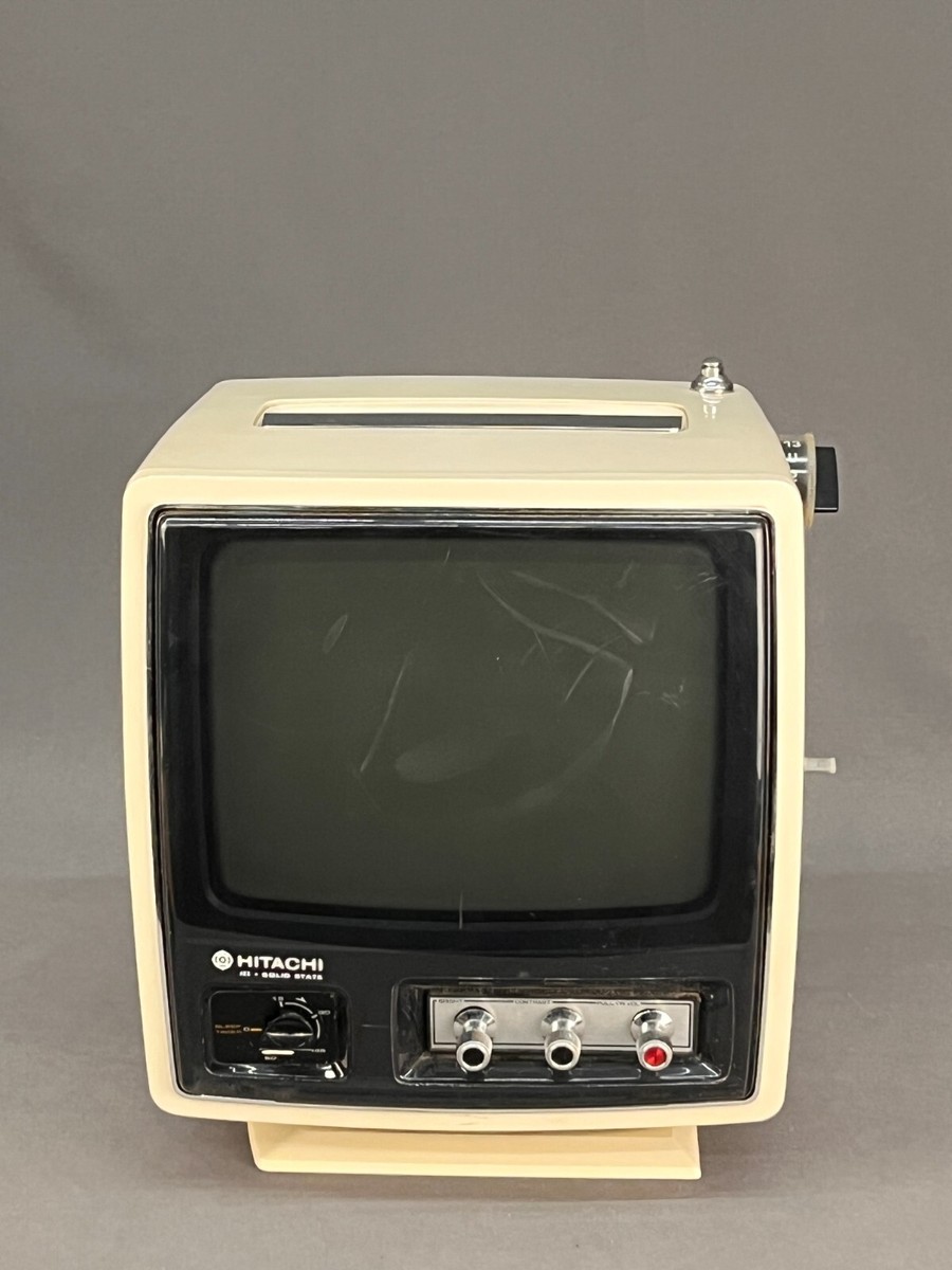 Vintage HITACHI Cube Style TRANSISTOR TV MODEL I-48; Circa 1976 | eBay