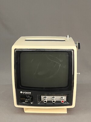 Vintage HITACHI Cube Style TRANSISTOR TV MODEL I-48; Circa 1976 | eBay