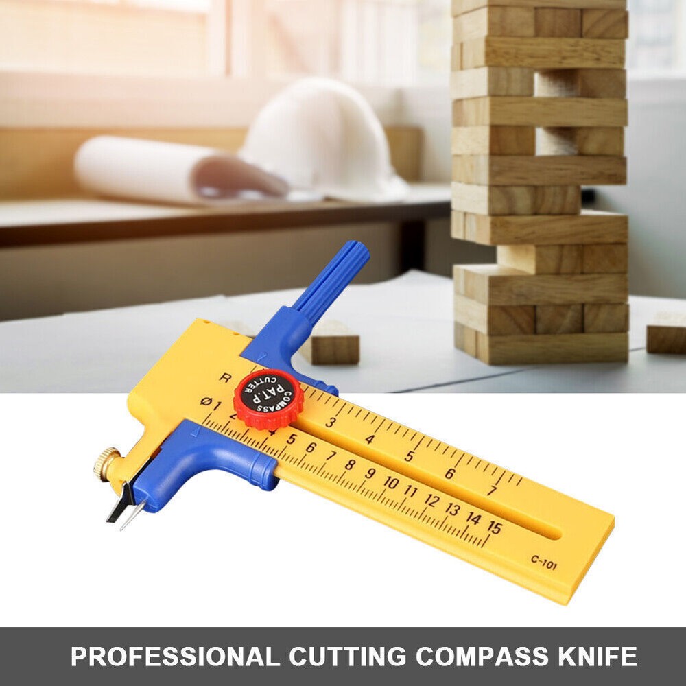 Adjustable Compass Circle Cutter Tool for Drawing Round Shapes on Cushions  
