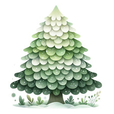 Wall decal sticker Christmas tree wall sticker 18 x 18 cm large