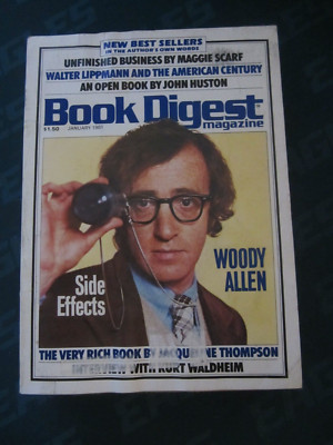 Book Digest Magazine January 1981 Woody Allen Side Effects
