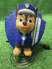 PAW PATROL "CHASE" 3D TABLE/DRESSER TOP NIGHT LIGHT LAMP FIGURE