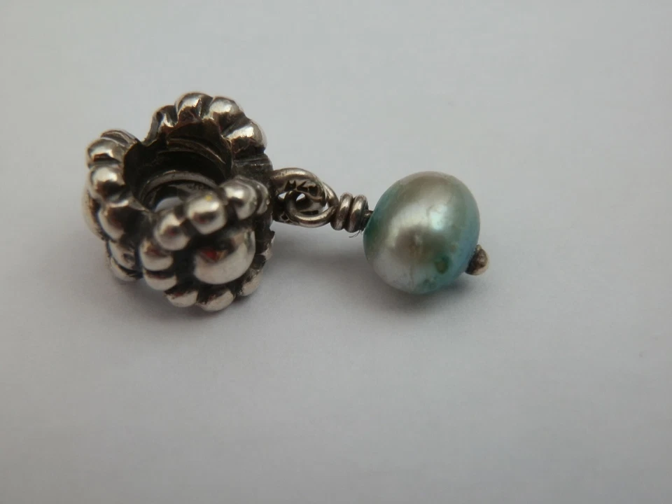 GENUINO ENCANTO DE PERLAS DEL SANTO GRIAL PANDORA MÁS RARO -790339TP Foto 4 de 4