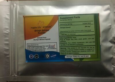Shilajeet Extract Powder (40% Fulvic Acid) Pure & High Quality