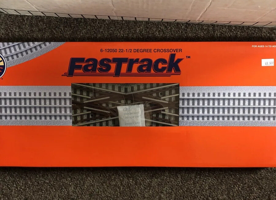 Lionel O FasTrack 22.5 Degree Crossover Lnl612050 for sale
