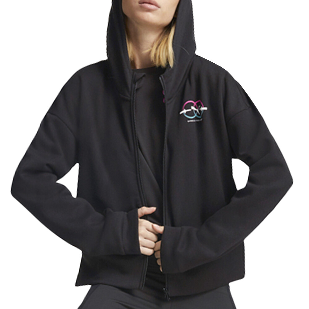 PUMA B.F.B X Training Full Zip Hoodie Womens Black Casual Athletic