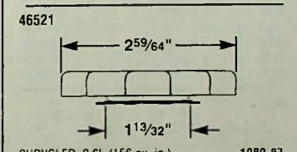 Tapa de llenado de aceite Federated 46521 79-96 Dodge (ver descripción para más) Foto 3 de 3