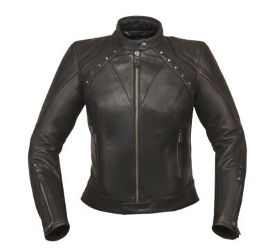 Motorcycle Modeka Jessy Gem Leather Jacket Women's (Black) Size: 40D