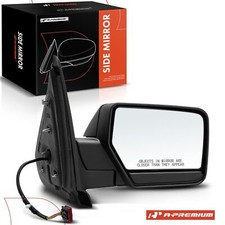 A-Premium Passenger Power Mirror w/ Manual Fold for Ford Expedition 2007-2014