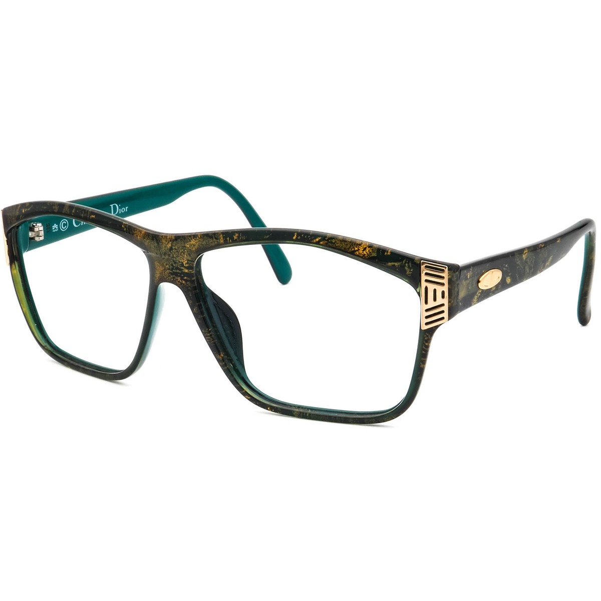 Christian Dior Vintage Sunglasses Frame 2436 60 Gold/Green