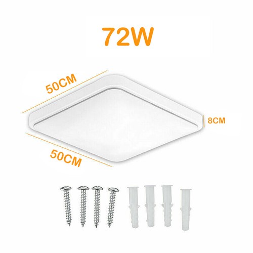 Modern LED Ceiling Light Square Panel Down Lights Bathroom Kitchen Bedroom Lamp - Picture 18 of 18
