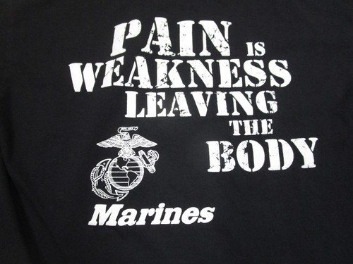 Camisa de los Marines de Estados Unidos para Hombres Mediana Negra Manga Corta Militar Gráfico Cotización Entrenamiento - Imagen 2 de 7