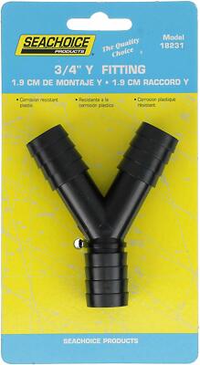 BOAT, MARINE, 3/4''  3 WAY Y  HOSE FITTING SEACHOICE  18231 FREE,  FAST SHIPPING