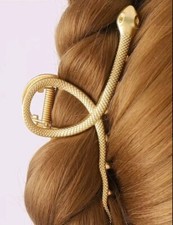 Snake Hair Claw Clip Gold Fashion Jewelry NEW Free Shipping 4.7 Inch