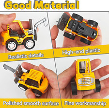 24 PCS Mini Construction Vehicles - Pull Back Toys for Party Favors  Gifts