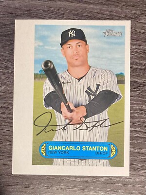 GIANCARLO STANTON PIN UPS BOX TOPPER - 2022 Topps Heritage High Number #73PU-41